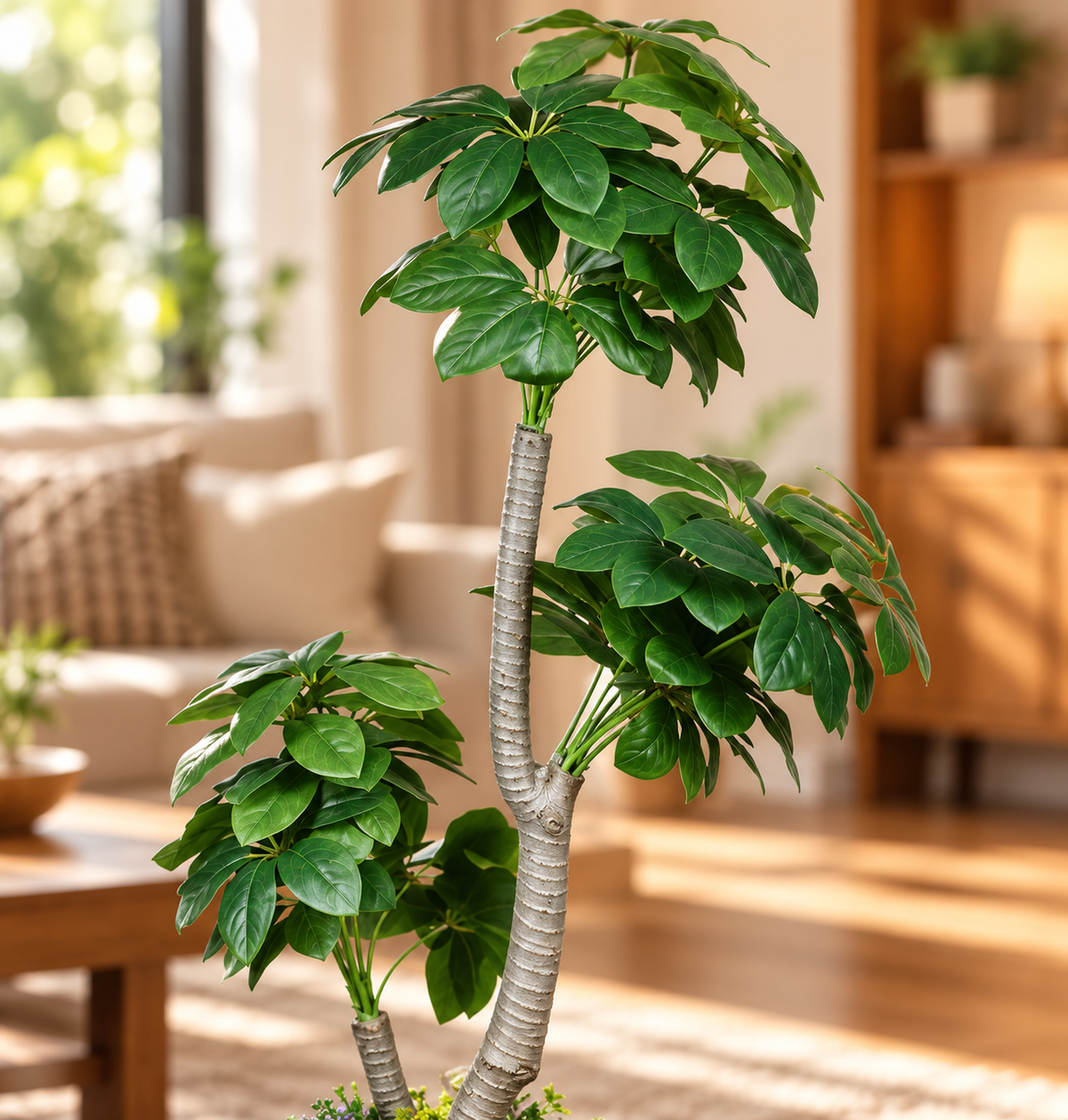 Artificial Plant Multi-Tiered Umbrella Potted Tree
