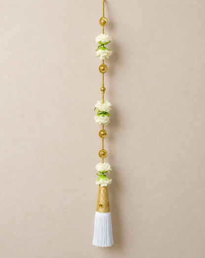 Artificial Flower 6 Yellow Ladi | Pack of 1