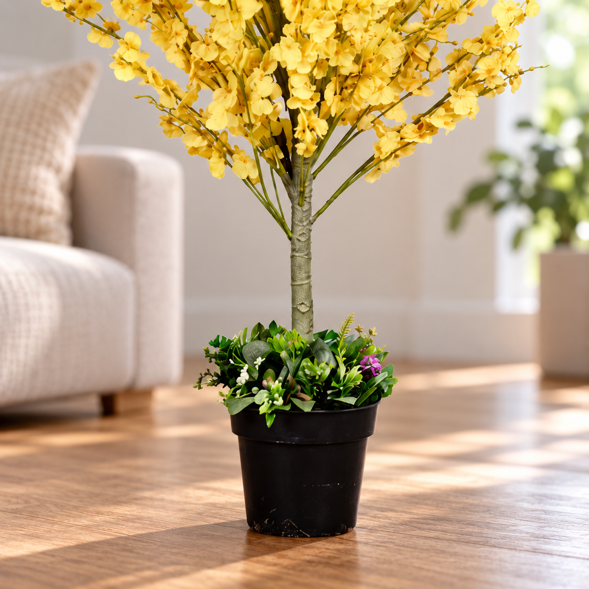 Artificial Plant Oncidium "Dancing Lady" Potted Tree