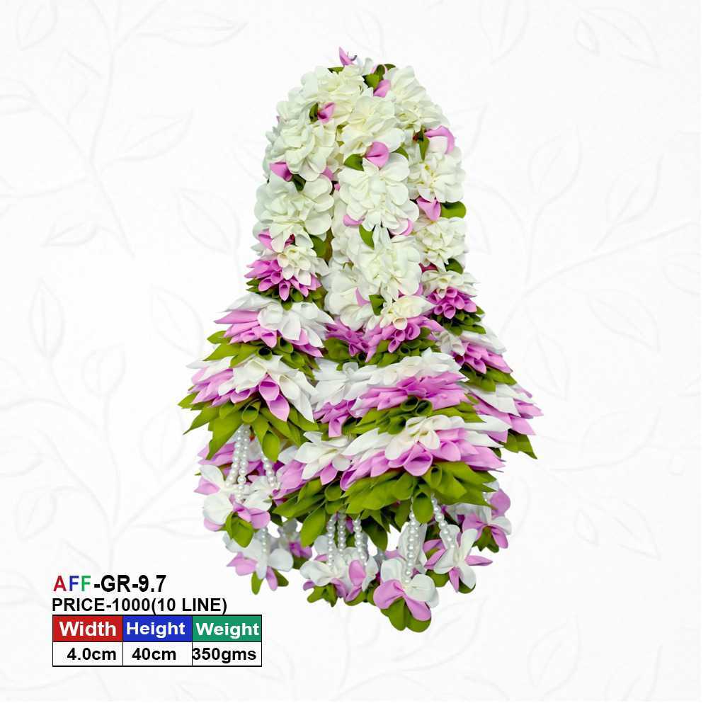 Artificial Flower Garland small Dhol Ladi | AFF-Garland-9.7 | Price Rs.1000/10pcs