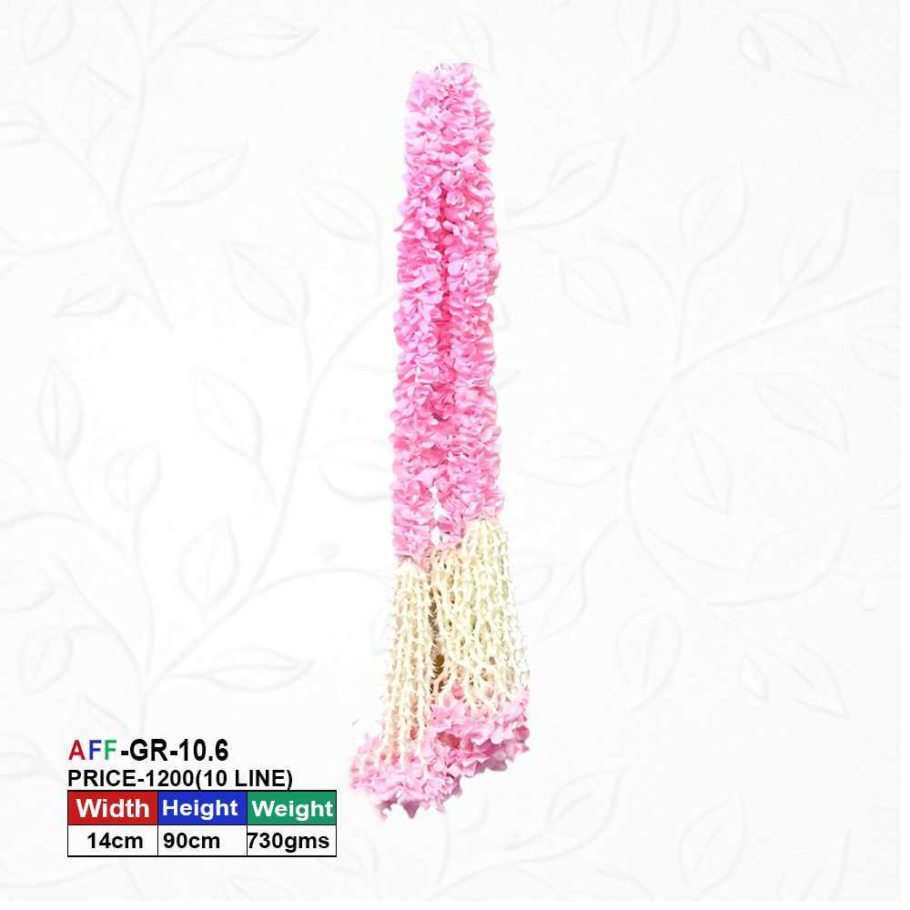 Artificial Flower Garland Dhol Ladi with flower | AFF-Garland-10.6  | Price Rs.1200/10pcs