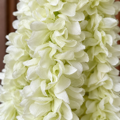 Artificial Ivory & Yellow Floral Hanging Jhumar with Pearl Beads for Wedding & Festive Decoration – 47 cm | Pack of 10
