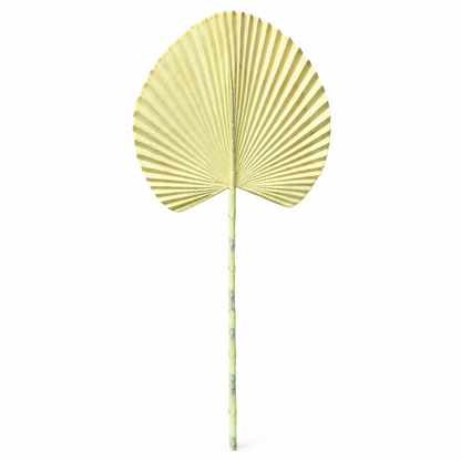 Artificial Cream Fan Palm Leaf Stick – 65 cm Decorative Stem for Vases, Home & Wedding Décor