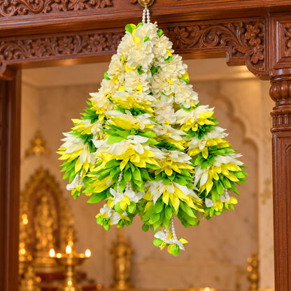 Artificial Flower Garland small Dhol Ladi | Pack of 10