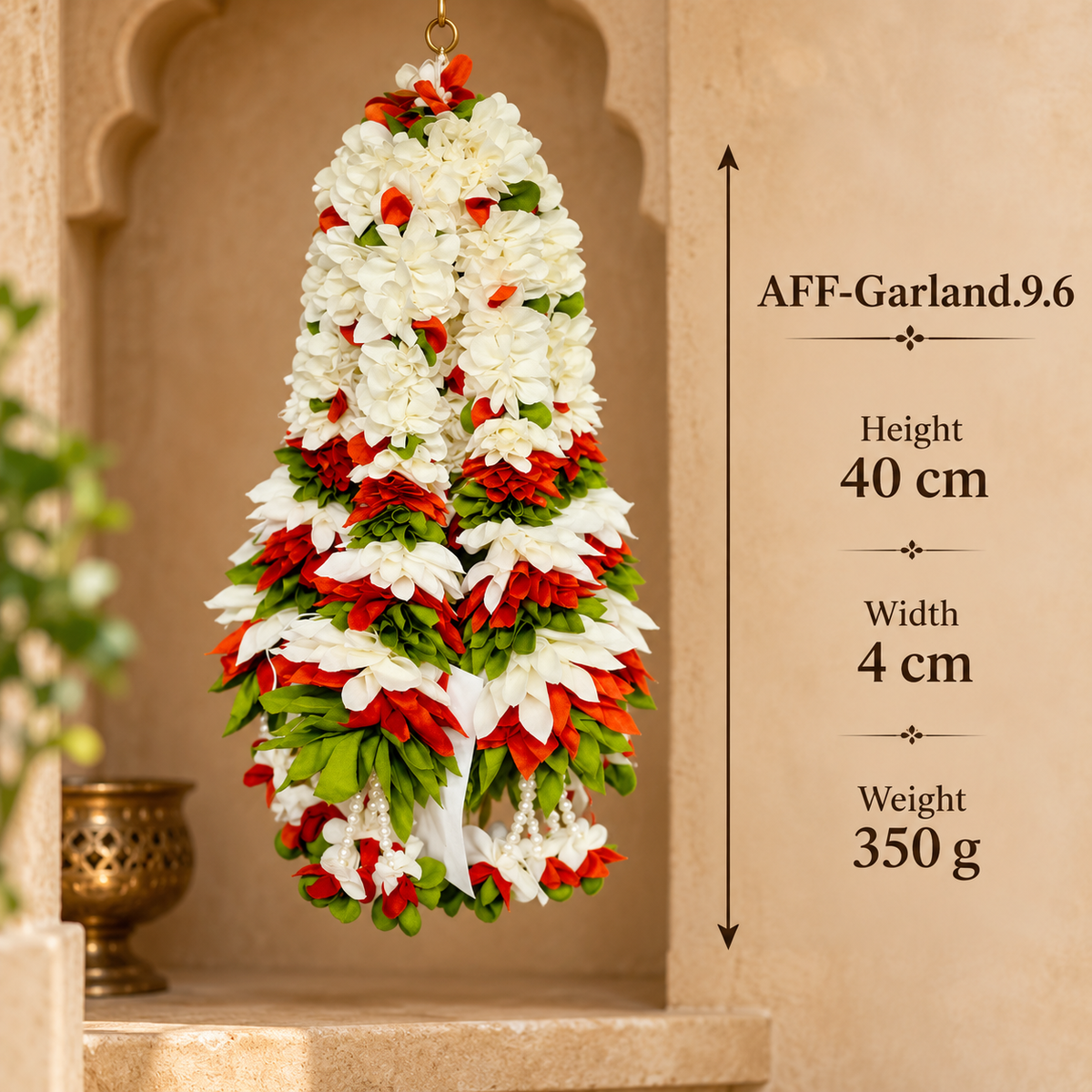 Artificial Flower Garland small Dhol Ladi | Pack of 10