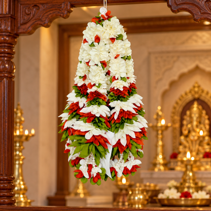 Artificial Flower Garland small Dhol Ladi | Pack of 10