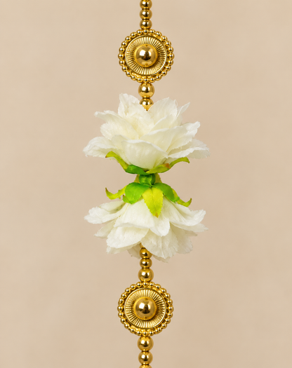 Artificial Flower 6 Yellow Ladi | Pack of 1