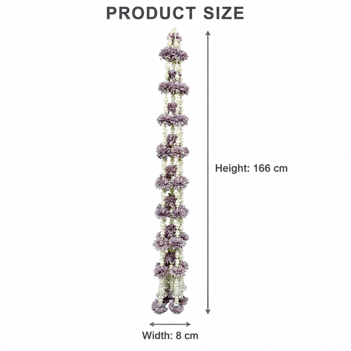 Artificial Flower pearl Garland Pink | Pack of 10