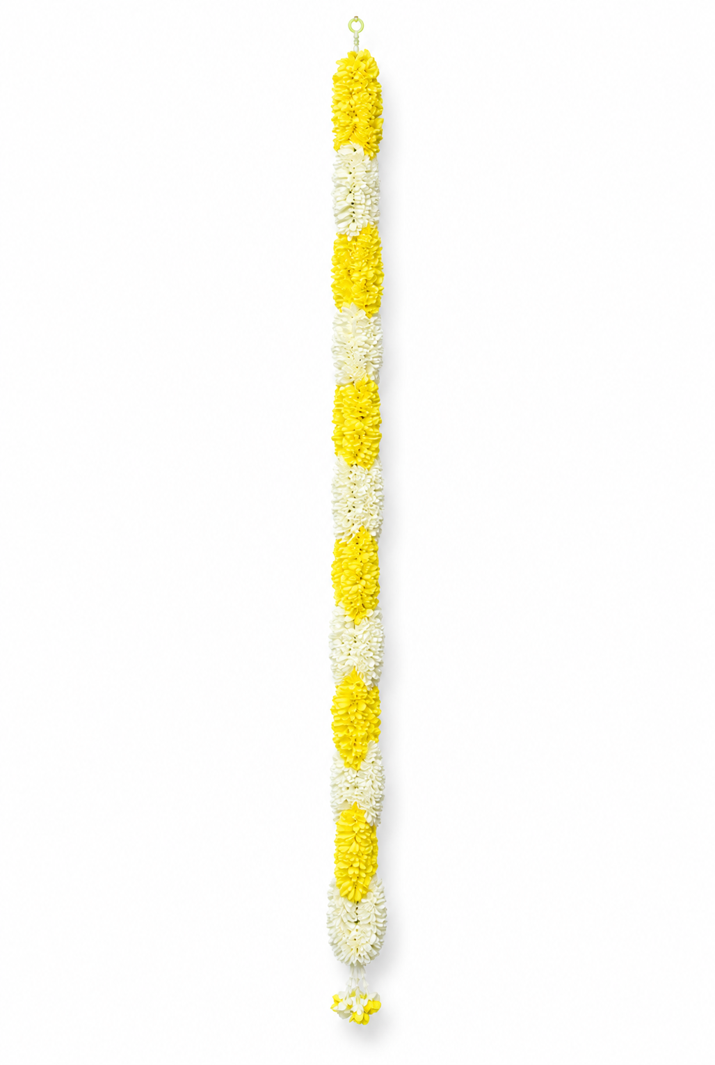 Artificial Flower Garland Sakad Ladi yellow & White | Pack of 1