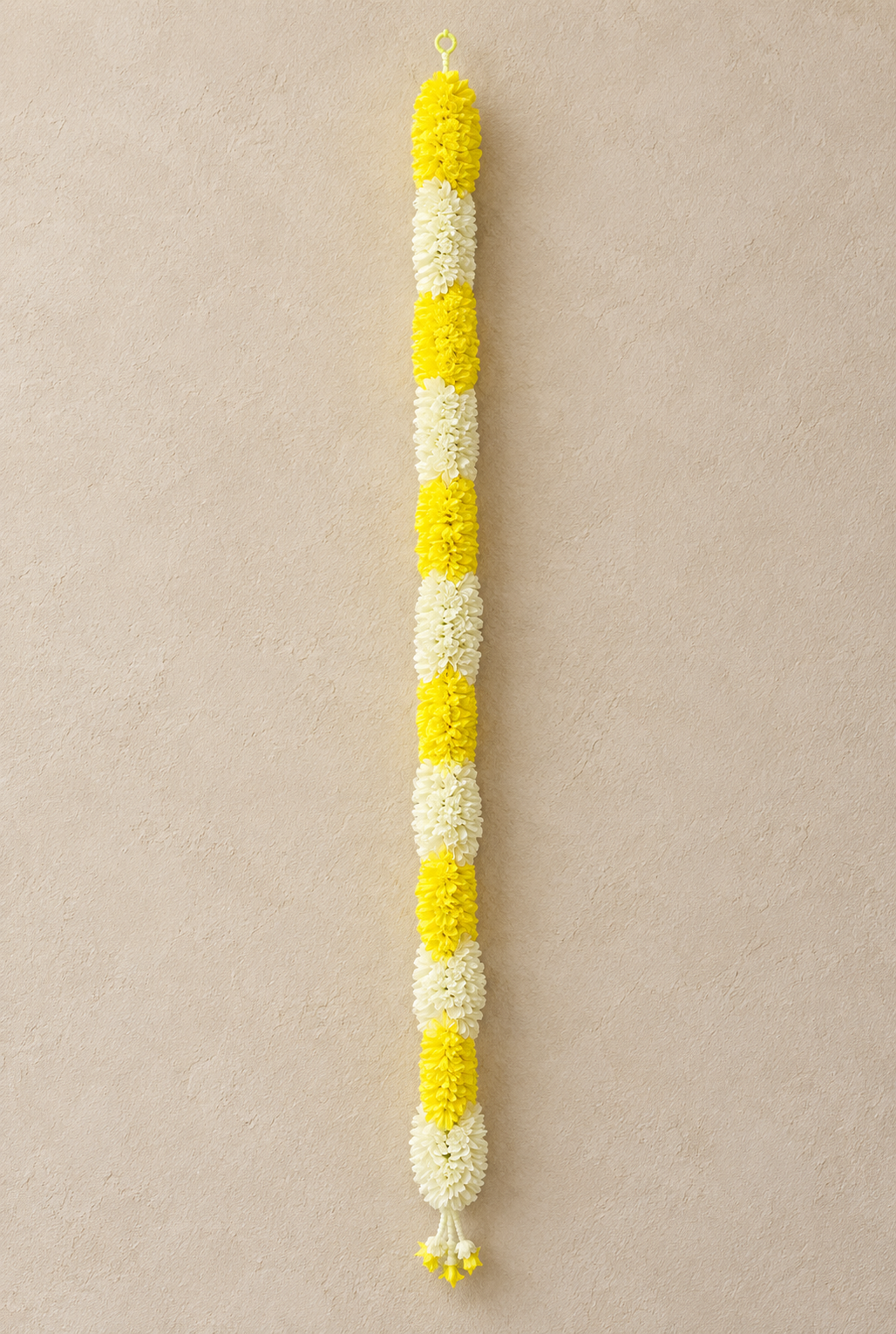 Artificial Flower Garland Sakad Ladi yellow & White | Pack of 1