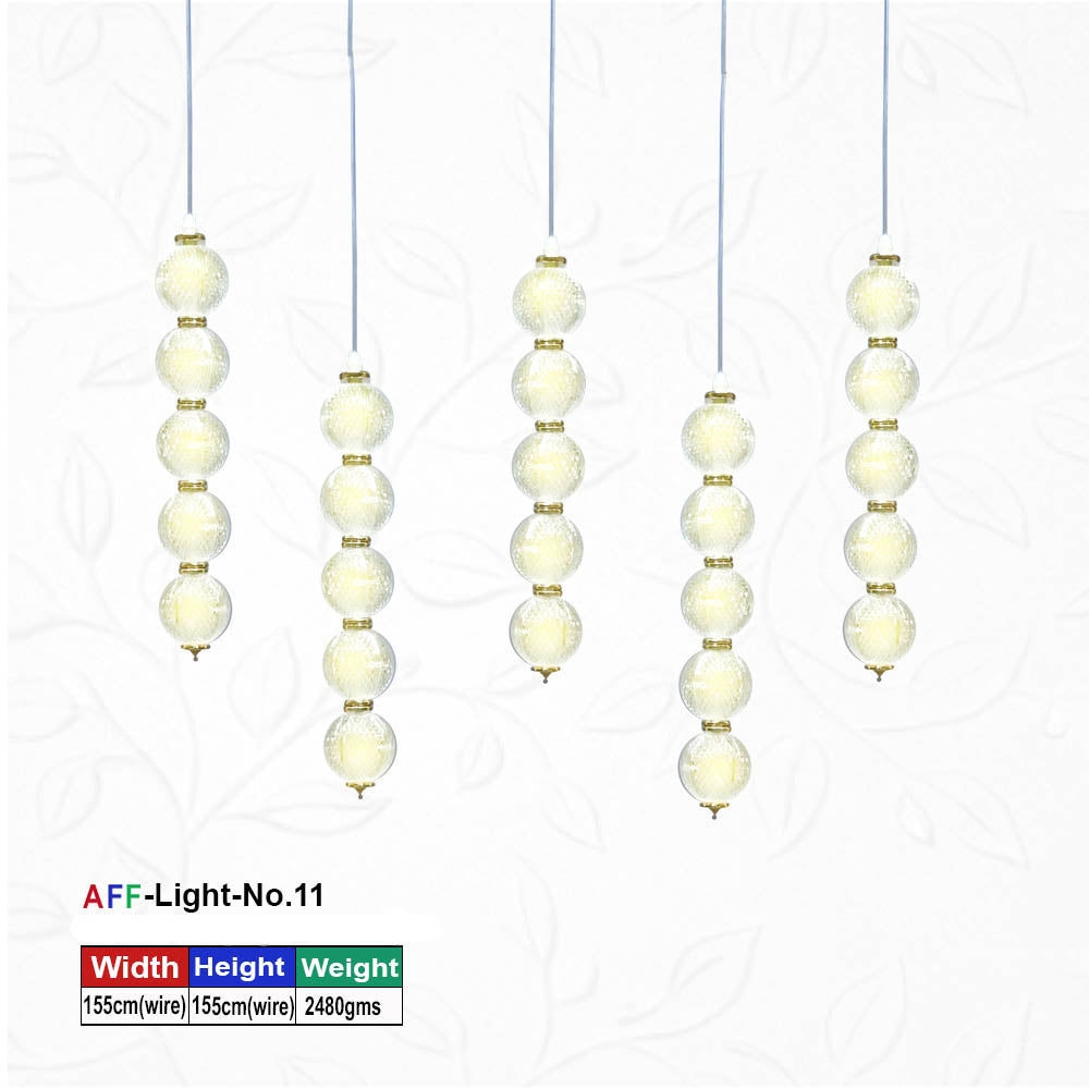 Artificial Flower Factory Bubble Column Modern Decorative Pendant Hanging Light