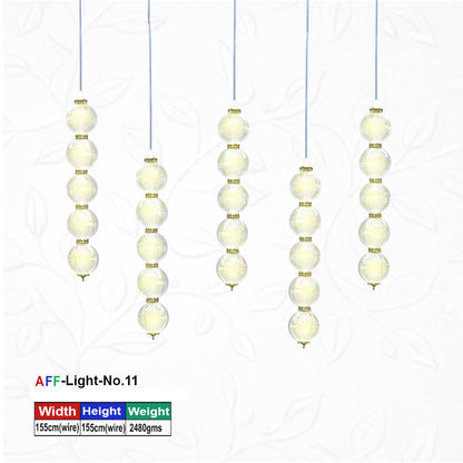 Artificial Flower Factory Bubble Column Modern Decorative Pendant Hanging Light