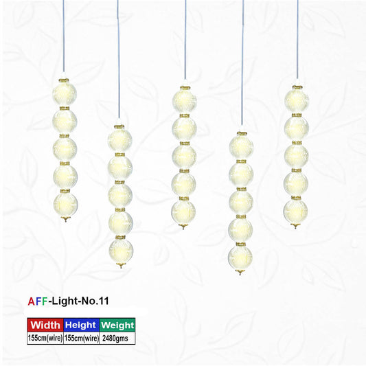 Artificial Flower Factory Bubble Column Modern Decorative Pendant Hanging Light