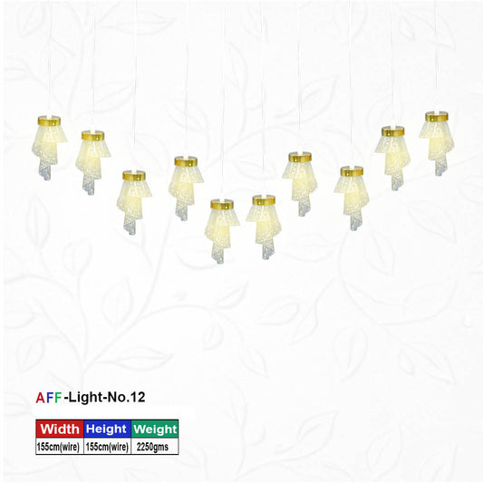 Artificial Flower Factory Crystal Veil Modern Decorative Pendant Hanging Light