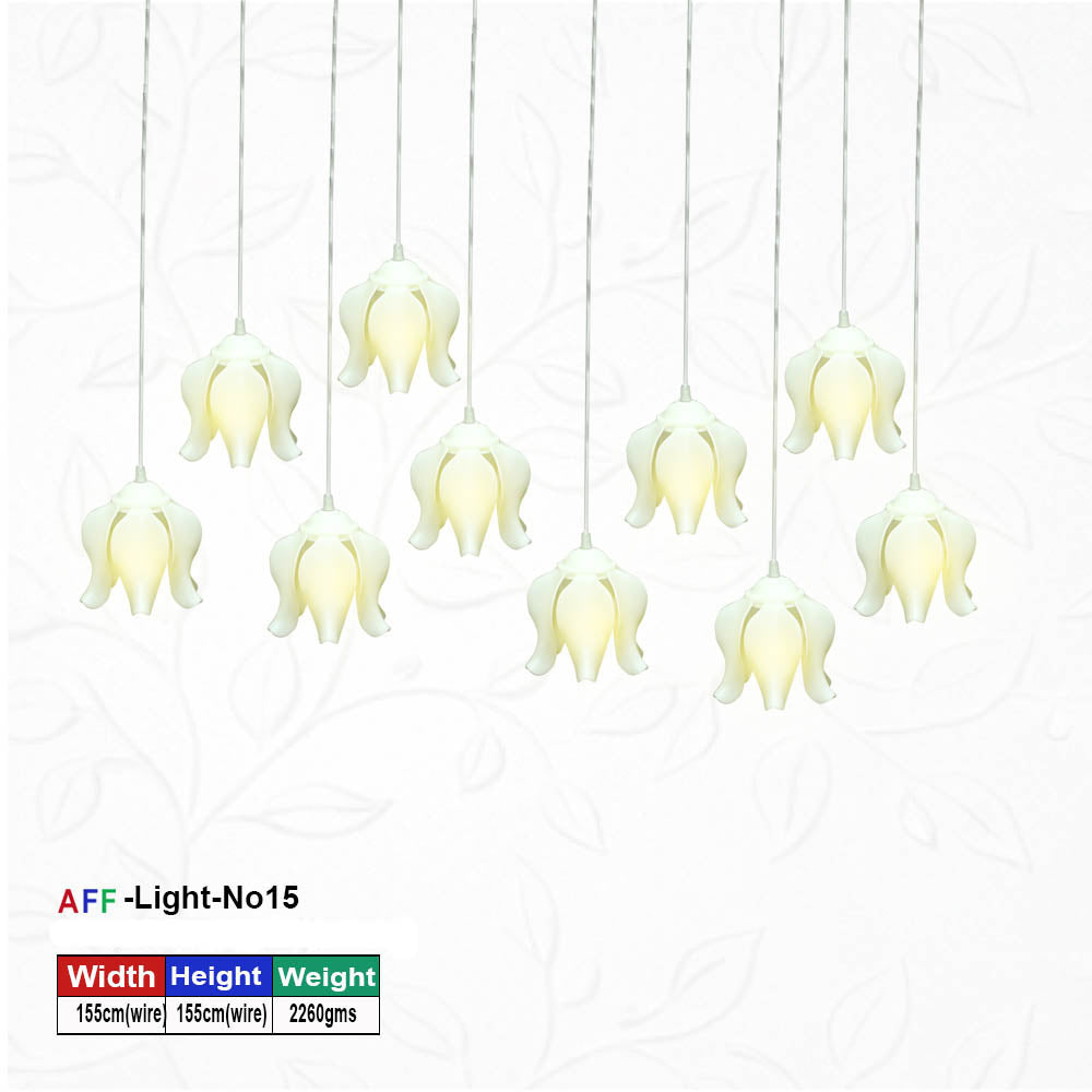 Artificial Flower Factory Celestial Glow Modern Decorative Orb Pendant Hanging Light
