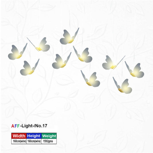 Artificial Flower Factory Mariposa Glow Modern Decorative Butterfly Pendant Hanging Light