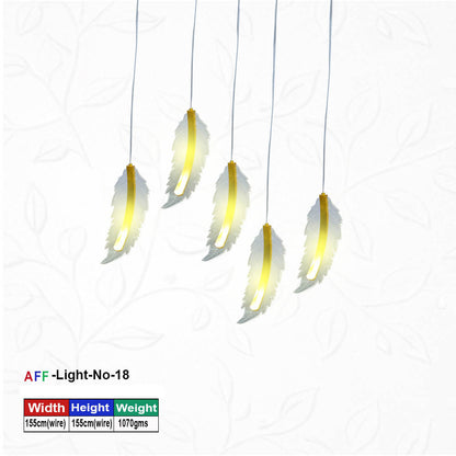 Artificial Flower Factory Plume Glow Modern Decorative Feather Pendant Hanging Light