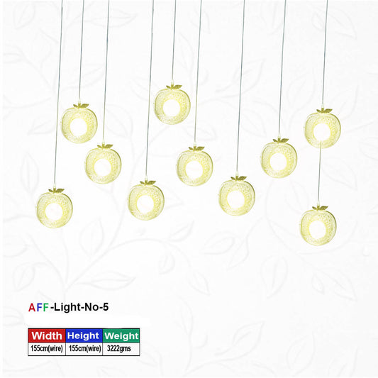 Artificial Flower Factory Apple Glow Modern Decorative Pendant Hanging Light