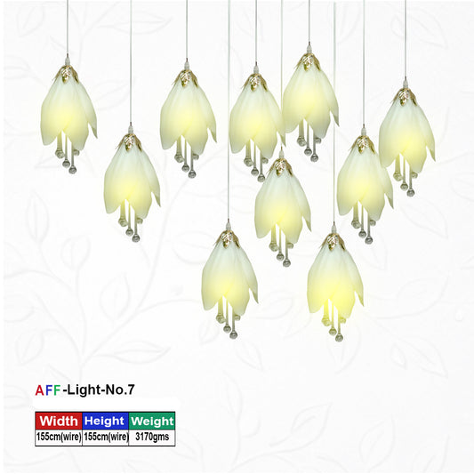 Artificial Flower Factory Lily Glow Modern Decorative Pendant Hanging Light