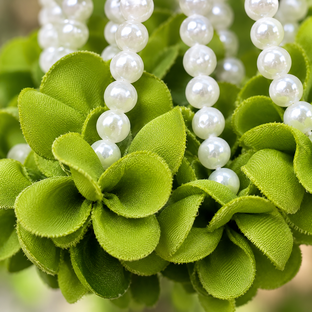 Artificial Magenta Flower & Pearl Bead Hanging Jhumar for Wedding & Festive Decoration – 27 cm | Pack of 10