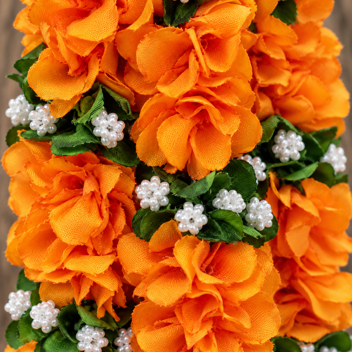 Artificial Flower Garland with Golden Bell | Pack of 10