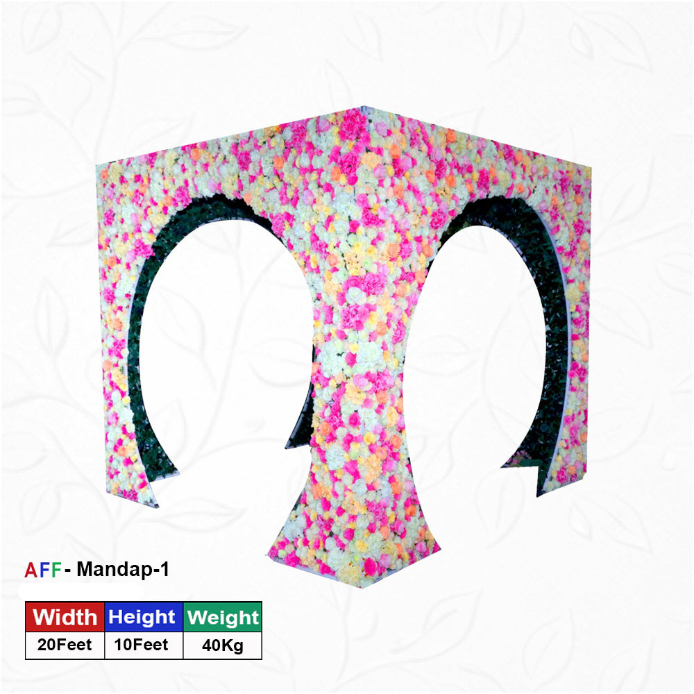 Artificial Floral Archway Mandap-1