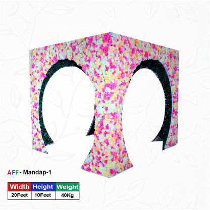 Artificial Floral Archway Mandap-1