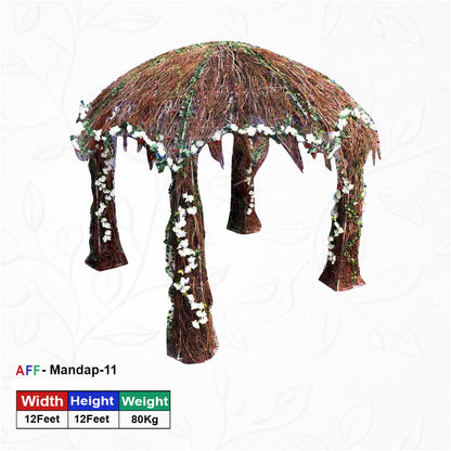 Artificial Rustic Enchanted Forest Bliss Mandap