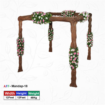 Artificial Enchanted Woodland Retreat Mandap