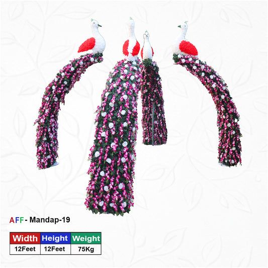 Artificial Imperial Peacock Majesty Mandap