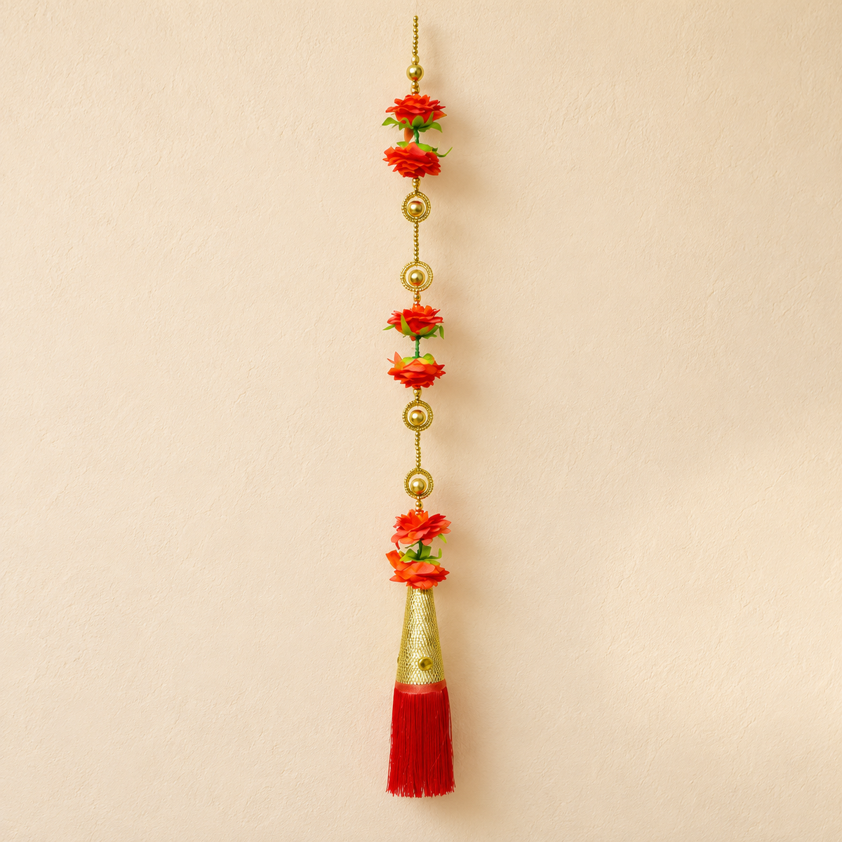Artificial Flower 6 Red Ladi | pack of 1