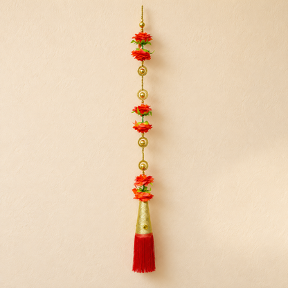 Artificial Flower 6 Red Ladi | pack of 1