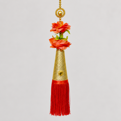 Artificial Flower 6 Red Ladi | pack of 1