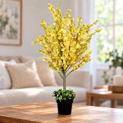 Artificial Plant Oncidium "Dancing Lady" Potted Tree