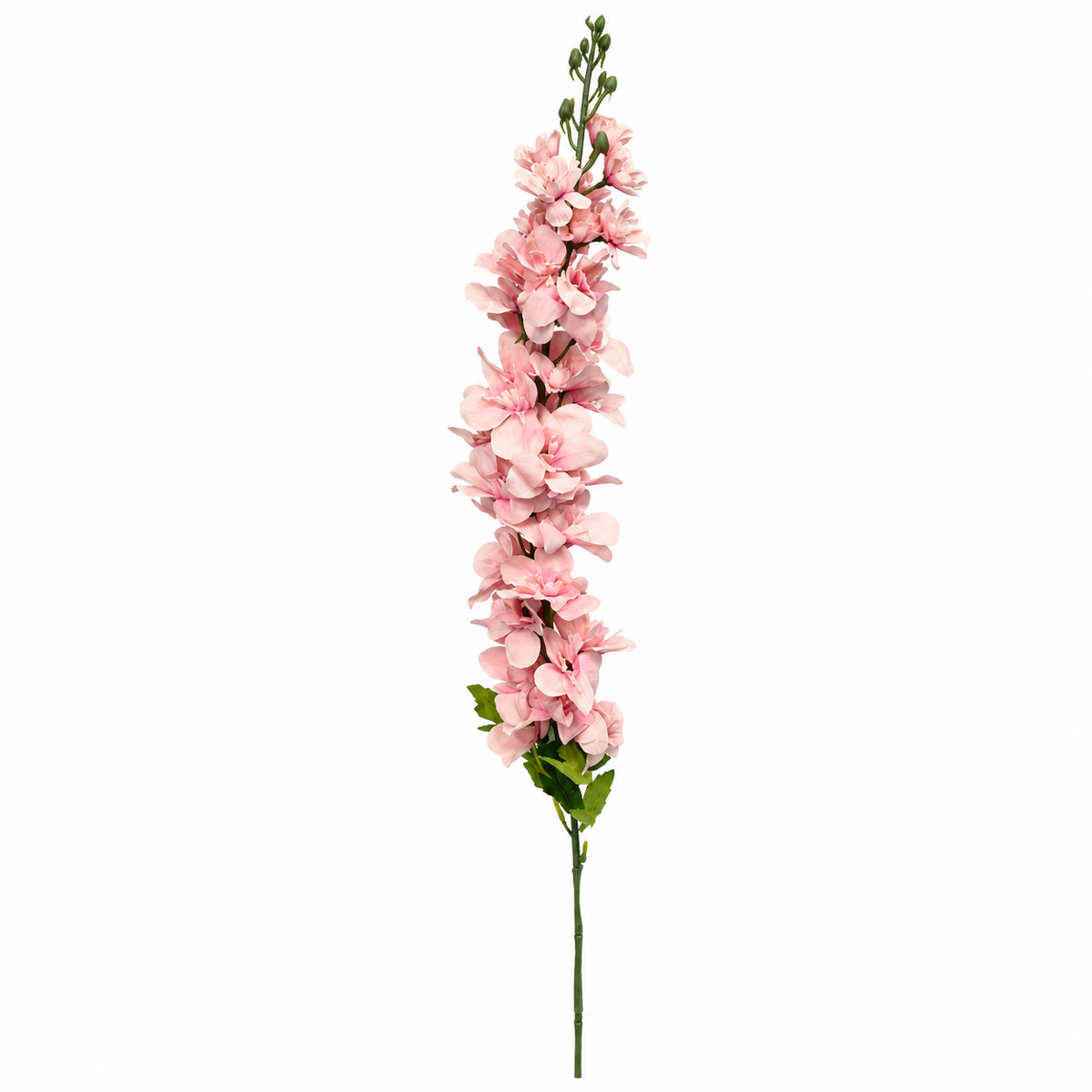 Artificial Blush Pink Delphinium Flower Stick – 120 cm Tall Floral Stem for Vases, Home & Wedding Décor