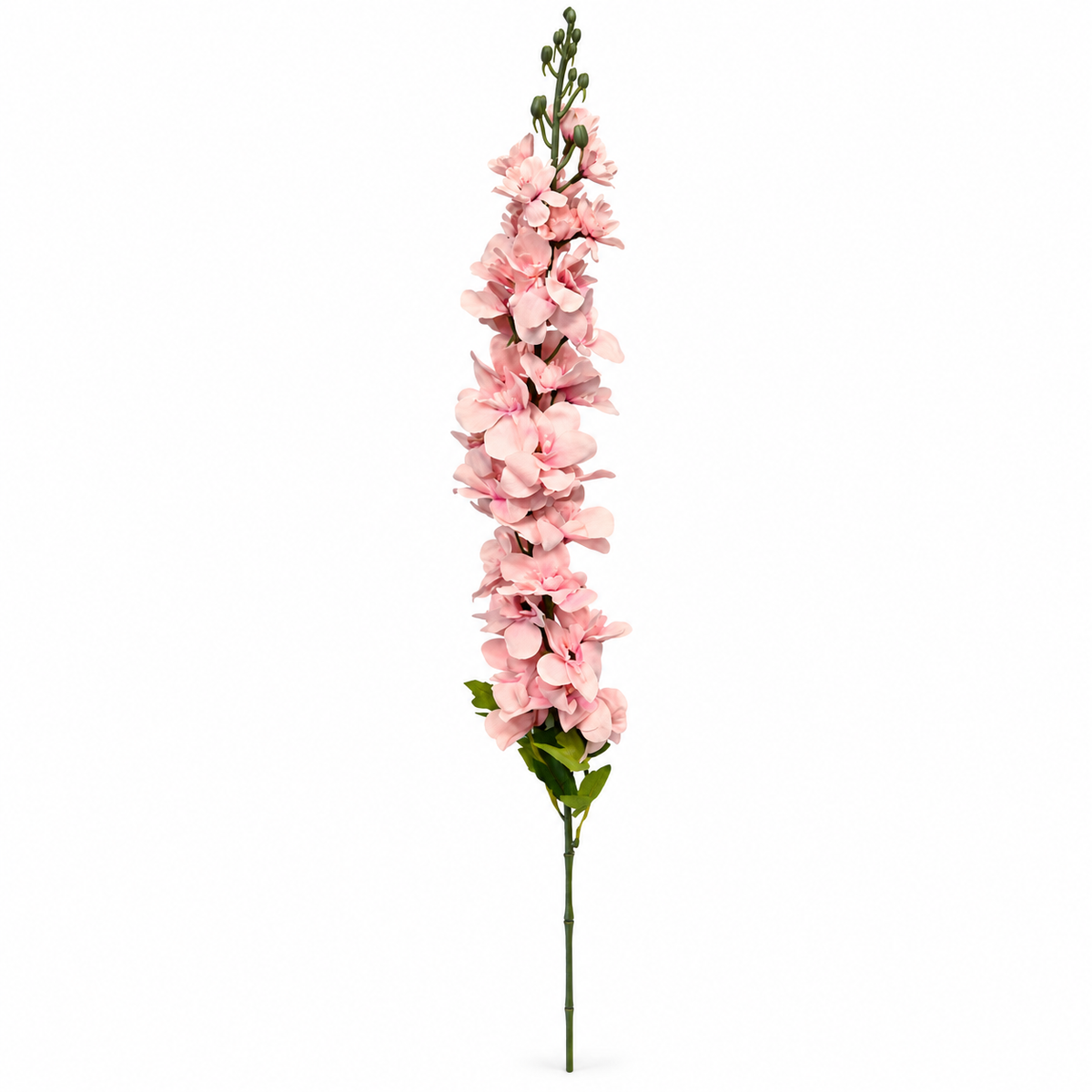 Artificial Blush Pink Delphinium Flower Stick – 120 cm Tall Floral Stem for Vases, Home & Wedding Décor