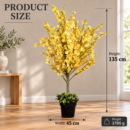 Artificial Plant Oncidium "Dancing Lady" Potted Tree