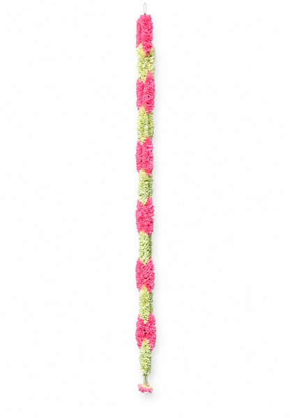 Artificial Flower Garland Sakad Ladi Pink & White |Pack of 1