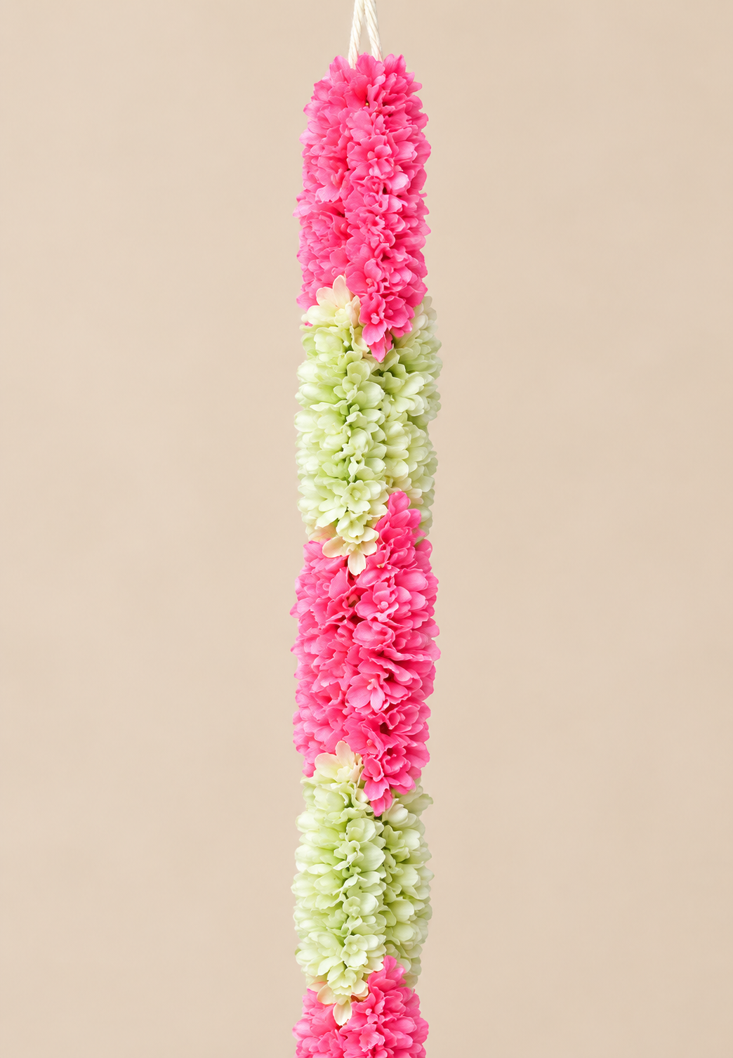Artificial Flower Garland Sakad Ladi Pink & White |Pack of 1
