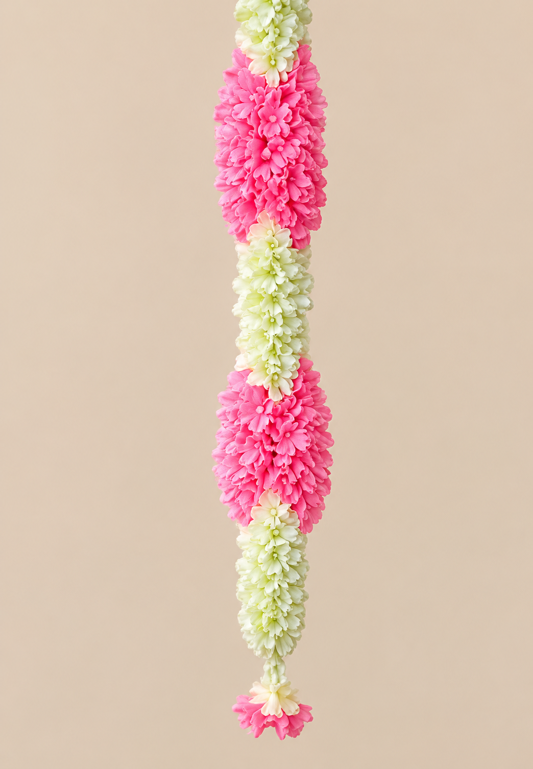 Artificial Flower Garland Sakad Ladi Pink & White |Pack of 1