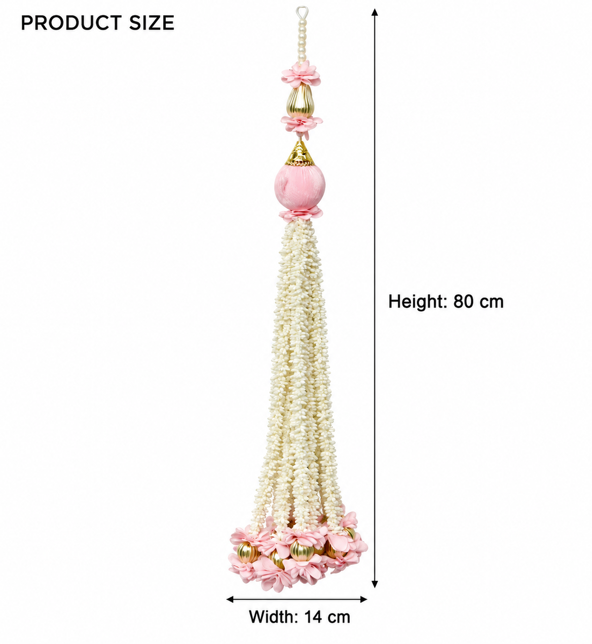 Artificial Flower Ladi mogra Pink | Pack of 1