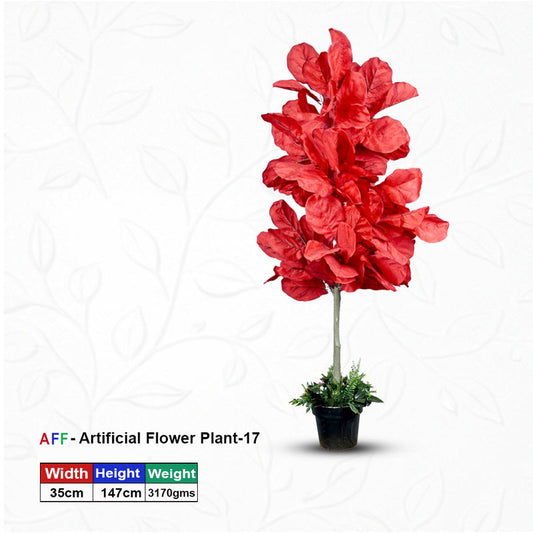 Artificial Plant Scarlet Fiddle Leaf Potted Tree