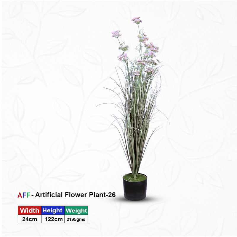 Artificial Plant Pink Statice Meadow Grass Potted Plant