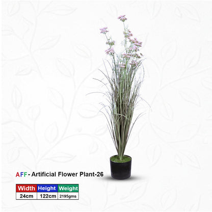 Artificial Plant Pink Statice Meadow Grass Potted Plant
