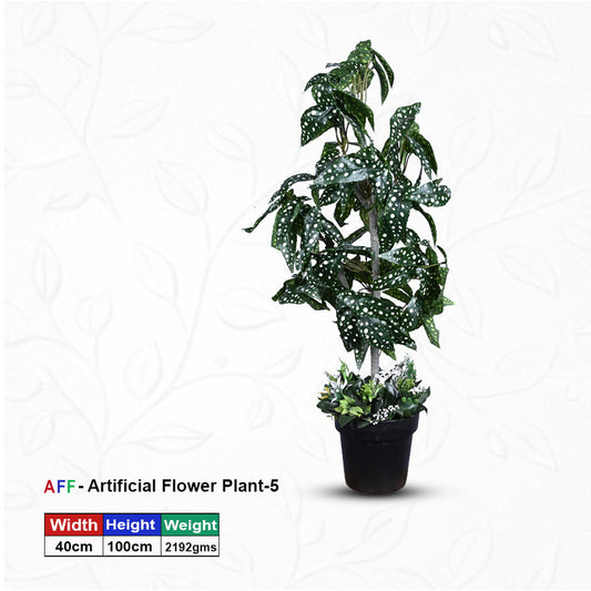 Artificial Plant Polka Dot Spotted Begonia Tree