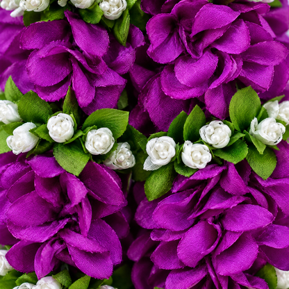 Artificial Flower Garland with Golden Bell | Pack of 10