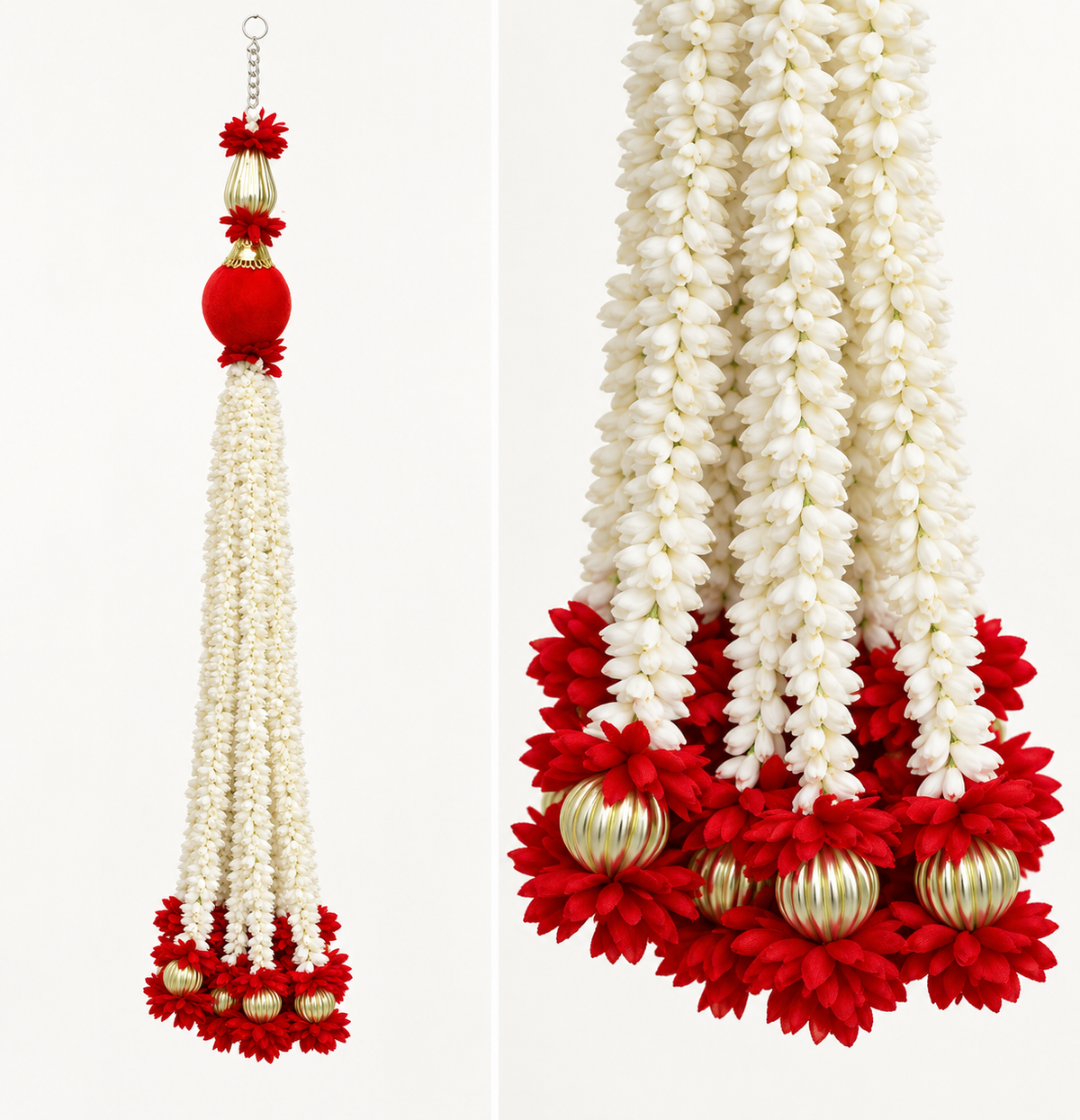 Artificial Flower Ladi mogra Red | Pack of 1