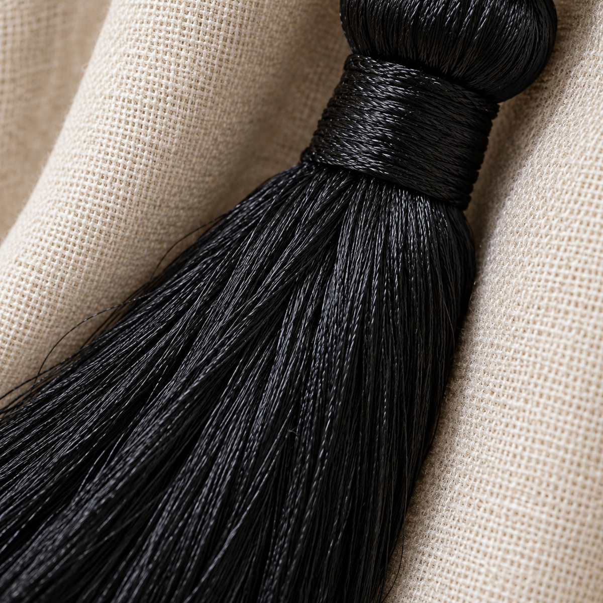 Black Decorative Ball & Tassel Hanging Jhumar for Wedding & Festive Decoration – 38 cm | Pack of 5