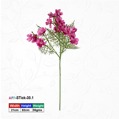 Artificial Blossom Silk Cherry Red Flowers Stick | AFF Stick 30.1