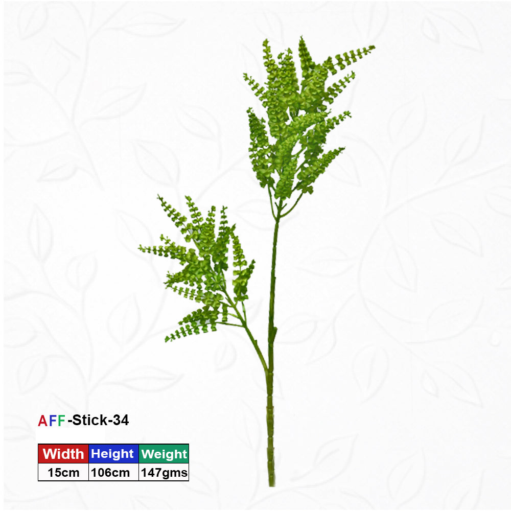 Artificial Faux Boston Ferns Plant Leaf | AFF Stick 34